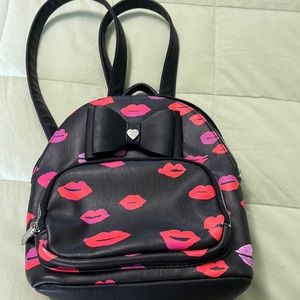 Betsy Johnson mini backpack purse